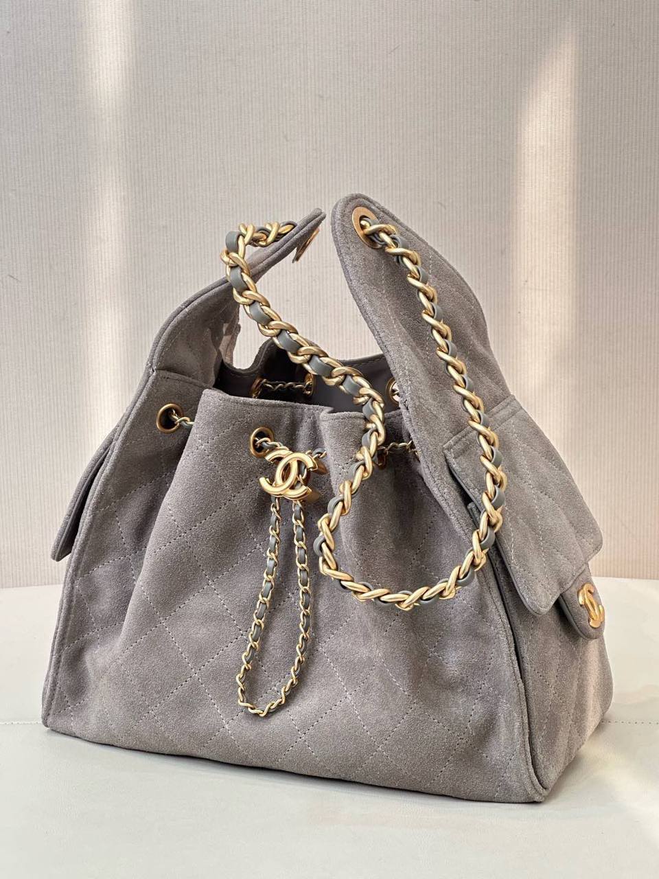 Chanel Drawstring Bucket Bag